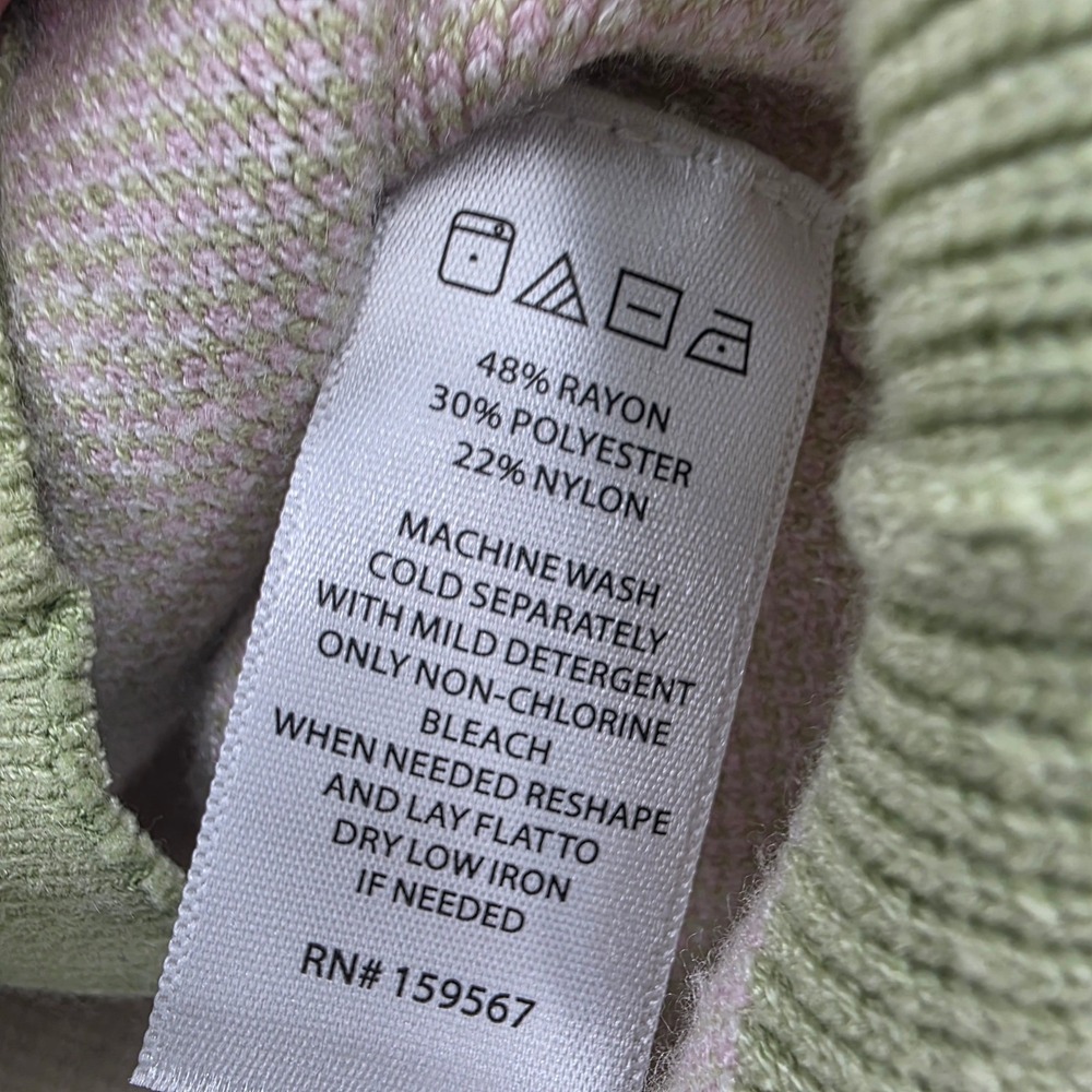 WILLOW & WIND DAISY CARDIGAN WOMENS LARGE GREEN WHITE FLORAL SOFT RAYON HIPPIE - Picture 11 of 12